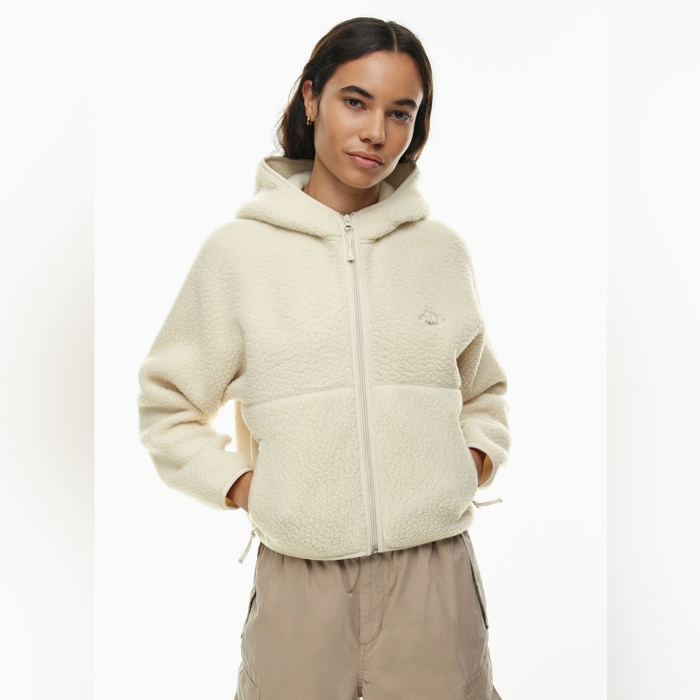 TNA Polartec Fleece Hooded Jacket Aritzia